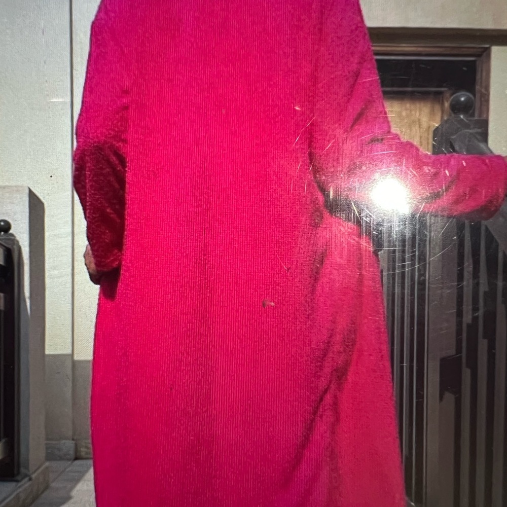Pink sweater dress…I own no rights to photos… used to show how dress looks on